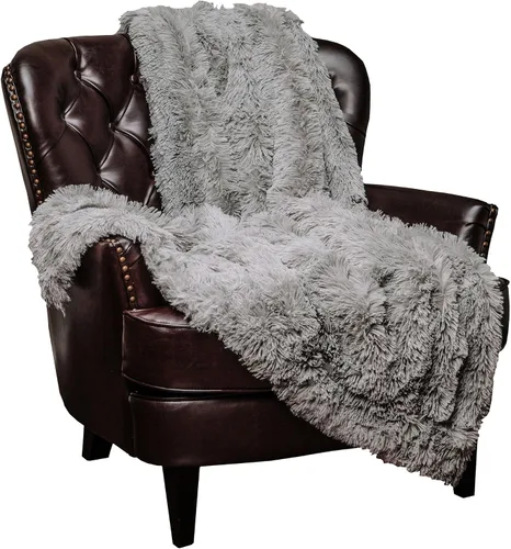 Miniatura 20 de Chanasya - Manta de pelo largo sintético - Manta de felpa ligera y esponjosa de forro polar de microfibra - para sofá, cama, silla