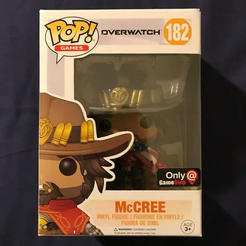 Miniatura 2 de POP! Games: Overwatch USA McCree figura de vinilo exclusiva