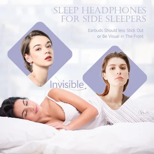 Miniatura 2 de Auriculares inalámbricos para dormir pequeños con Bluetooth pequeños para dormir de lado, auriculares Bluetooth para dormir de lado