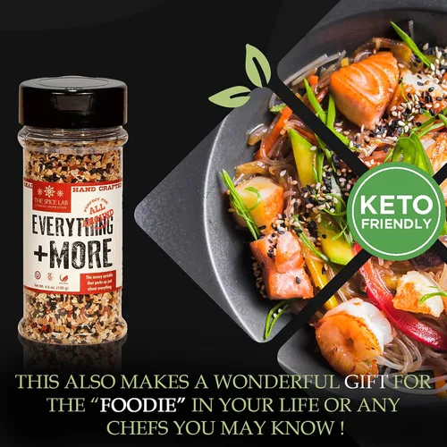 Miniatura 6 de The Spice Lab Everything and More - Mezcla de condimentos y semillas – Especias gourmet aprobadas para dietas PALEO y KETO – El condimento perfecto