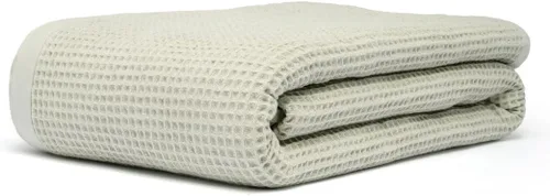 Miniatura 16 de Manta multiusos 100% de algodón de fibra extralarga, suave y transpirable, ligera para todas las estaciones, para sofá, sofá, cama, lavable a Espiga