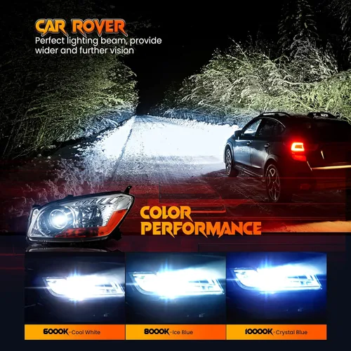 Miniatura 6 de CAR ROVER D2S/D2C/D2R Bombilla de repuesto de faro de xenón de 10000K 35W con base de soportes metálicos para luces de cabeza de coche de 12V