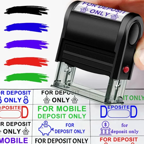 Miniatura 9 de Sello de pago autoentintado personalizado para suministros de negocios, sello autoentintado personalizado, pagado en sellos completos con fecha