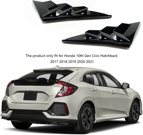 Miniatura 6 de Cubierta decorativa para ventana lateral trasera Honda Civic de 10ª generación 2016-2021, rejillas de ventilación de aire trasera, accesorios