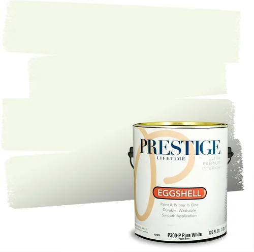 Miniatura 34 de PRESTIGE Pinturas Pintura interior e imprimación en uno, 1 galón, cáscara de huevo, aventura