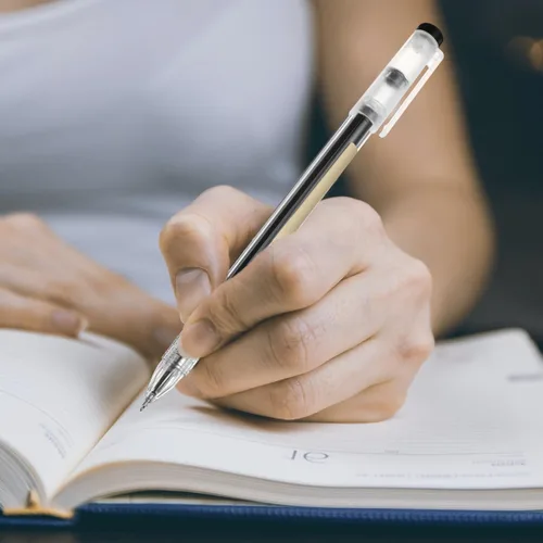Miniatura 6 de NUOBESTY 12 bolígrafos de tinta de gel negra, punta de aguja fina, escritura suave para escuela y oficina, agarre cómodo, diseño ergonómico