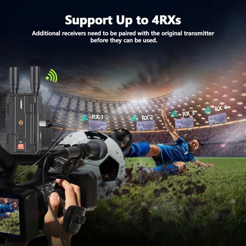Miniatura 6 de Receptor HDMI inalámbrico, solo receptor, Plug&Play rango de 1300 pies extensor HDMI inalámbrico 4K con latencia de 0.1S, para transmisión