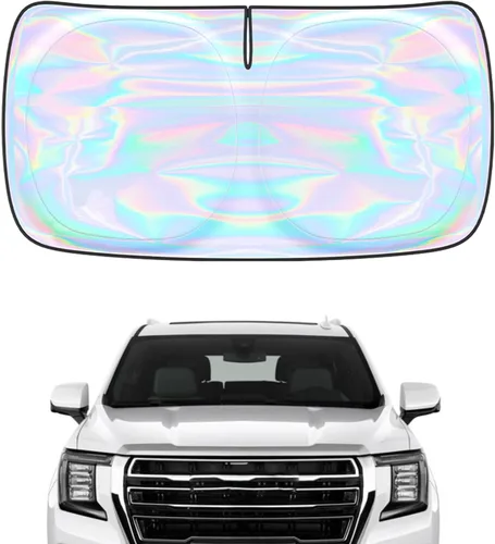 Miniatura 103 de Parasol para parabrisas Rivian R1S R1T 2022-2026 – Parasol compatible con Rivian R1S R1T plegable para ventana delantera, protector de visera solar