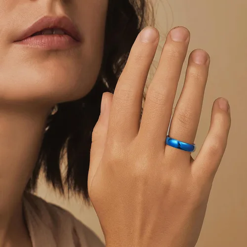 Miniatura 45 de King Will Alianza de boda de carburo de tungsteno para hombres y mujeres, anillos de promesa para parejas abovedados de alto pulido
