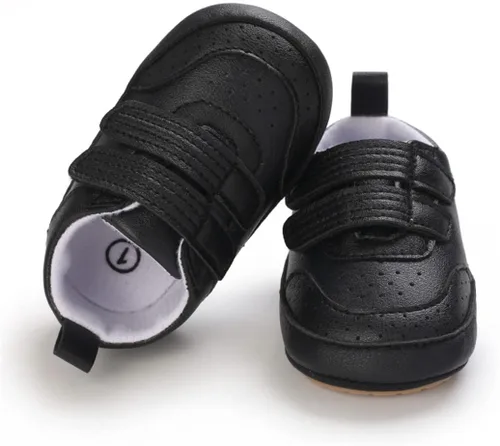 Miniatura 5 de E-FAK tenis para bebés, niñas y niños pequeños, con suela de goma antideslizante, para empezar a caminar