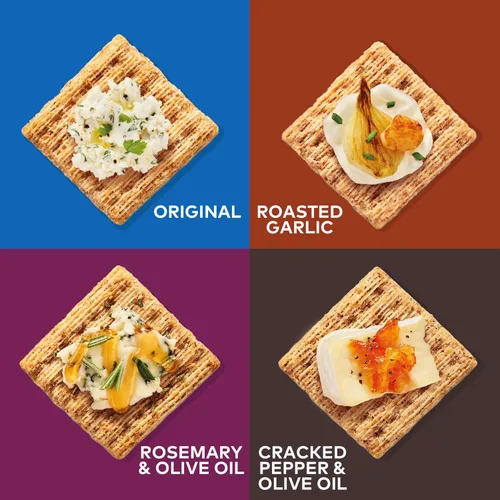 Miniatura 4 de TRISCUIT Galletas de grano entero 4 paquetes con 4 variedades de sabores surtidos