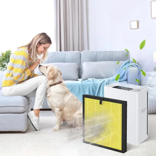 Miniatura 3 de Paquete de 2 Filtros de Repuesto G3 para el Cuidado de Mascotas Compatibles con Ameifu G3, Vewior A3, Tailulu HQZZ-260 Purificador de Aire, Filtro