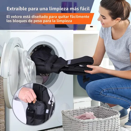 Miniatura 2 de Sportneer Chaleco con Peso Ajustable Pesos: 2-18 lbs/2-40 lbs Chaleco de Peso Lavable para Caminar 16 en 1 Chaleco de Ajuste Rápido para Rucking