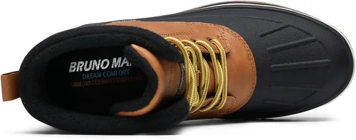 Miniatura 4 de Bruno Marc Botas de nieve impermeables aisladas para hombre, con forro de piel cálida, botas de invierno para exteriores