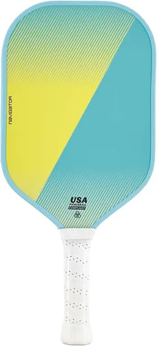 Paletas de pickleball, raqueta de fibra de carbono con núcleo de panal de polipropileno de 0.63 pulgadas, superficie ligera de grano alto para giro