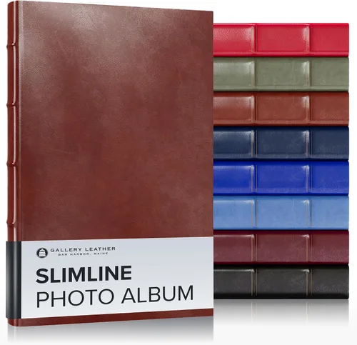 Miniatura 17 de Gallery Leather Álbum de fotos de 4 x 6 pulgadas, álbum de fotos con 3 anillas, 60 páginas para 120 fotos, rellenable, puede adaptarse a fotos de 4