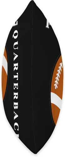Miniatura 2 de Football Quarterback QB Vertical Logo Throw Pillow