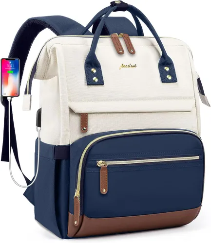 Miniatura 11 de Focdod - Mochila para mujer de 15.6 pulgadas: mochila para computadora portátil, bolsas de trabajo, mochilas con cargador USB, mochila escolar