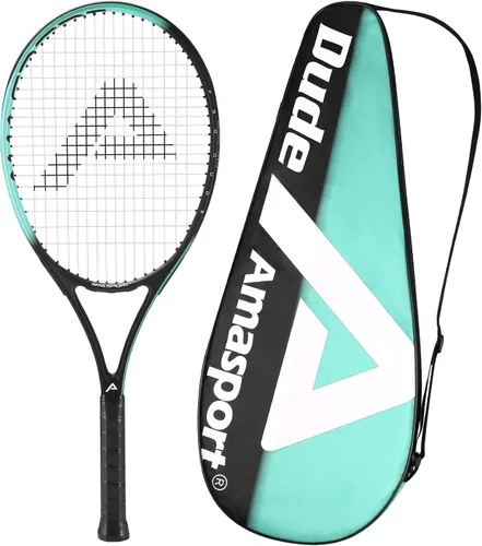 Miniatura 9 de AMA SPORT Adult Tennis Racket - Pre-Strung Light Balance 27 inch Tennis Racquet for Women and Men Grip Size 2-4 1/4