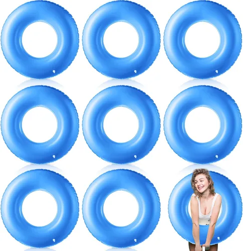 Miniatura 13 de Gemscream Flotador inflable grande de piscina de 36 pulgadas, flotadores de piscina para adultos, tubo inflable para vacaciones de verano, playa