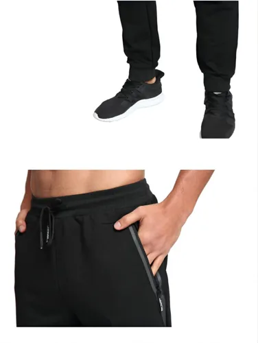 Miniatura 6 de Pantalones deportivos casuales para hombre con bolsillos con cremallera