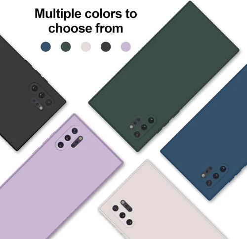 Miniatura 8 de GiiYoon Funda de silicona compatible con Samsung Galaxy Note 10 Plus, funda de cuerpo completo sedosa y suave al tacto con protección de cámara