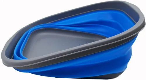 Miniatura 3 de SAMMART Juego de 2 tinas plegables de 10 litros (2.6 galones) - Tina plegable para platos - Lavabo portátil - Tina de plástico que ahorra espacio