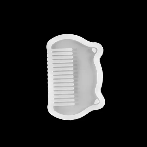 Miniatura 8 de Molde de peine de resina UV transparente de silicona para joyería, molde de resina artesanal, epoxi, manualidades, suministros de fabricación de 1
