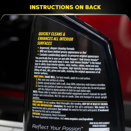 Miniatura 9 de Meguiar's G13624SP Quik Interior Detailer, 24. Onzas liquidas