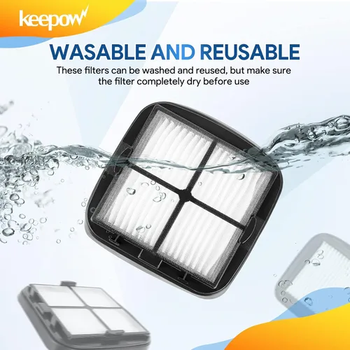Miniatura 3 de KEEPOW Filtro de borrador de pelo de mascotas 97D5, paquete de 2 – Compatible con el borrador de pelo de mascotas Bissell con cable para aspiradora