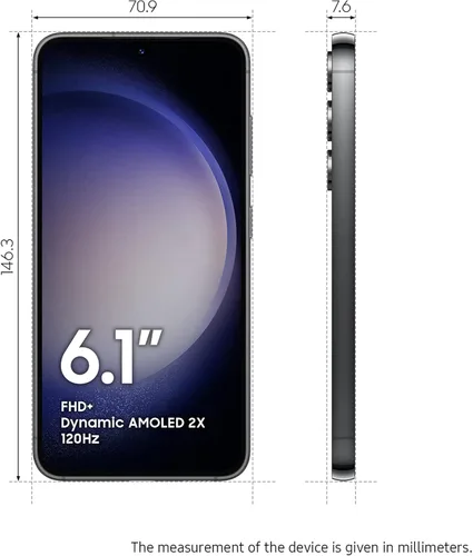 Miniatura 8 de SAMSUNG Galaxy S23 5G SM-S911B/DS 128GB 8GB RAM, cámara de 50 MP, desbloqueado de fábrica - Negro fantasma