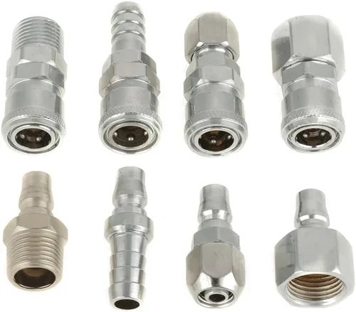 Miniatura 4 de 8PCS 1/2" manguera neumática compresor de aire acoplador rápido enchufe enchufe enchufe conjunto herramienta neumática ampliamente utilizada