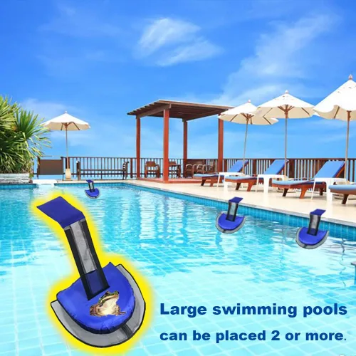 Miniatura 3 de Paquete de 2 rampas de escape para salvar animales para piscinas/aguas termales y spas, para todos los animales pequeños que entran en la piscina, 2
