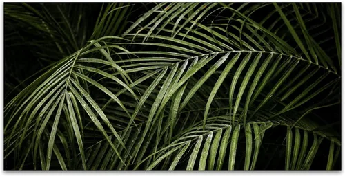 Miniatura 2 de Hojas de palmera tropicales, grandes, verde oscuro, cubiertas de luz fluorescente, 2 x 4, cubierta de luz de techo decorativo fluorescente