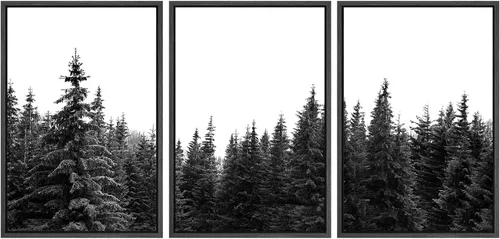 Miniatura 134 de SIGNWIN Lienzo enmarcado para pared, juego de arte de puesta de sol, horizonte, cielo, paisaje, fotografía, arte moderno, paisaje, relajante