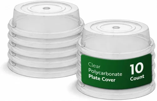 Miniatura 13 de Restaurantware Cater Tek - Cubierta de placa de policarbonato de 8.5 pulgadas, 1 cubierta de plato inastillable, lavable en lavavajillas para platos