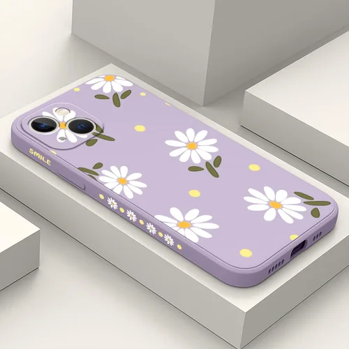 Miniatura 30 de LEECG Funda para iPhone 13 con diseño de mariposas y flores, diseño de astronauta, funda de teléfono con forro de microfibra suave, funda delgada