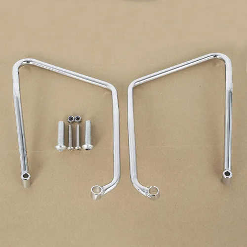 Miniatura 20 de TCT-MOTORPARTS Soportes de conversión para bolsas de sillín Guardaapoyo Compatible con Harley Heritage Springer Softail Fatboy FLSTF FLSTS 1984-2017