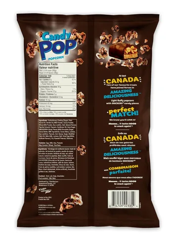 Miniatura 2 de CANDY POP Snickers Palomitas de maíz recubiertas de caramelo (bolsas de 5.25 onzas, paquete de 2)