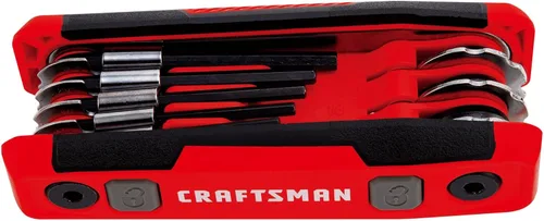 Miniatura 3 de CRAFTSMAN Juego de llaves hexagonales, SAE, bloqueo plegable de 8 piezas (CMHT26025)