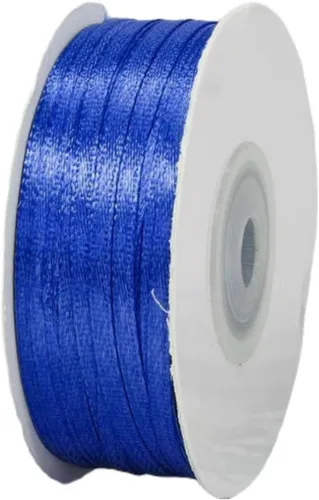 Miniatura 140 de Cinta azul de 1-1/2 pulgadas x 25 yardas, cinta de seda de satén azul real para envolver regalos, fabricación de lazos para el cabello, ramos