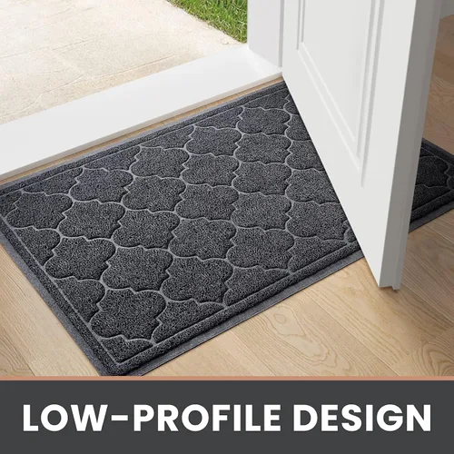 Miniatura 6 de LuxStep Tapete para Puerta Grande 24x36 Pulgadas Interior Exterior, Tapete Antideslizante de Diseño de Perfil Bajo, Tapete de Piso, Tapete