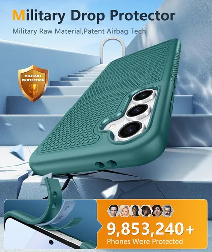Miniatura 1118 de FNTCASE Funda para iPhone 17 Pro: Fundas delgadas translúcidas de color azul claro compatibles con MagSafe, protección completa de la cámara