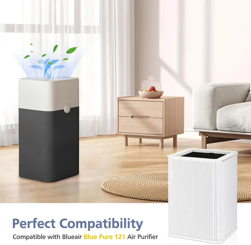 Miniatura 2 de Filtro de Reemplazo 121 Compatible con Purificador de Aire Blueair Blue Pure 121, Filtros HEPA 2-en-1 con Filtro de Partículas y Carbón Activado