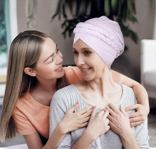 Miniatura 4 de Gorras de turbante africanas para mujer, gorro con torsión, preatado, doble trenza