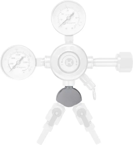 Miniatura 2 de Kegco LH BF13R06 - Regulador de CO2 y divisor en Y, cromado