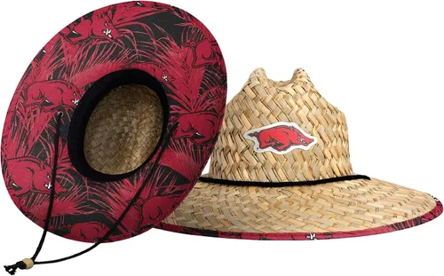 Miniatura 77 de FOCO - Sombrero de paja con logotipo de equipo universitario de NCAA y estampado floral para hombre TEAM LOGO