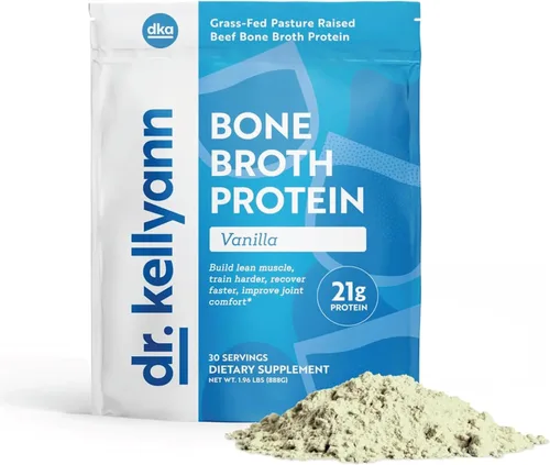 Miniatura 6 de Dr. Kellyann - Polvo de proteína de caldo de hueso Keto - Chocolate - Proteína 21g, 2g de carbohidratos netos - Colágeno hidrolizado alimentado
