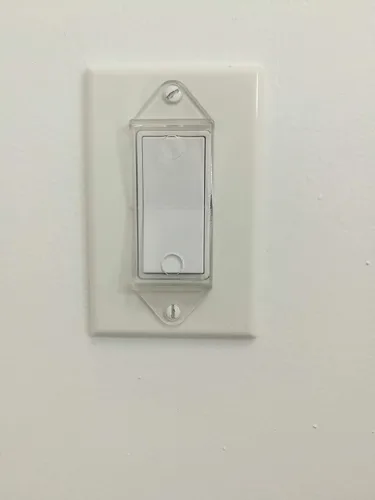 Miniatura 6 de Paquete de 4 protectores transparentes para placa de interruptor basculante, mantiene el interruptor de luz encendido o apagado. Protege tus luces