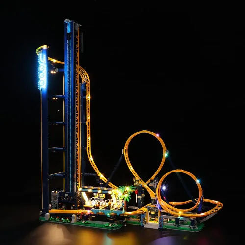 Miniatura 5 de Kit de luz LED RC compatible con Lego 10303, kit de iluminación decorativa para (Loop Coaster 10303) modelo de bloques de construcción